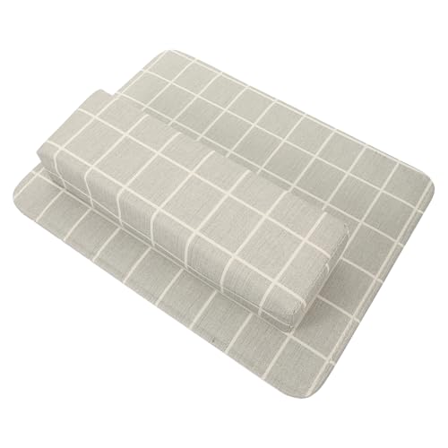 FRCOLOR 1セッ 用 クッ 付 格子柄 枕 マニ 専用 納 利な ース設計