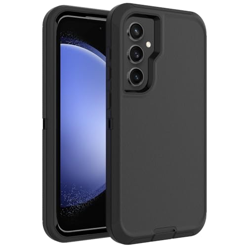 Image of Case for Galaxy S23 FE, Heavy-Duty Tough Rugged Shockproof Drop Protective Cover Cases for Samsung Galaxy S23 FE, Black