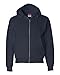 Champion - Powerblend Full-Zip Hooded Sweatshirt - S800 (US, Alpha, Large, Regular, Regular, Navy)