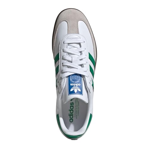 adidas Samba OG (White/Green, EU Shoe Size System, Adult, Men, Sizes, Medium, 44), white green, 10.5 AU2