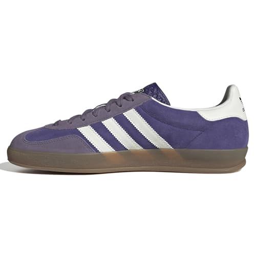 Image of adidas Gazelle Indoor Men's Sneaker's, Collegiate Purple /Cloud White /Shadow Violet, Size 6.5