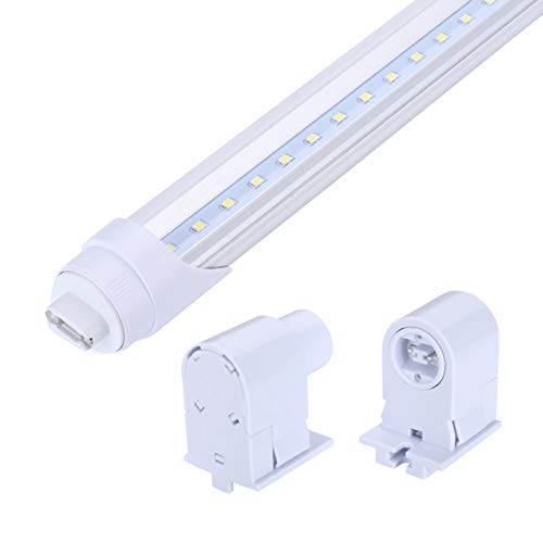 R17D/Ho Tombstone Base Holder Socket Connector T8/T10/T12 8Ft Led Light Replacement Fluorescent Plunger Lampholder Adaptor 5 Pairs #TOP4