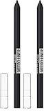 Maybelline New York, Tattoo Liner, Lápiz de Ojos Semi-permanente, Waterproof, No transferible, Tono: 900 Deep Onyx Negro, 1.3 gr (Paquete de 2)