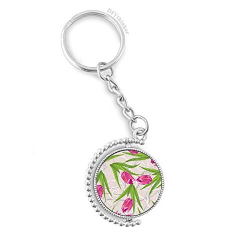 Llavero de clavel giratorio DIYthinker con anillo resistente para colgar en mochilas y bolsos
