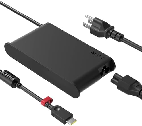 HSXIRQA 135W USB C AC Adapter Charger for Lenovo ThinkPad Z16 P16s P15s P14s E16 E15 E14 T16 Yoga/Slim Pro 9 7 6 7i 9i Book 9 ThinkBook 16 14p 14 15 14s IdeaPad Slim/Pro 9 7 5 Legion 9 Laptop