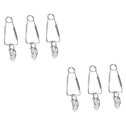 Yardenfun 6pcs Stainless Steel Snail Tongs Spring-Loaded Food Serving Clips for Escargot Salad and More High Temperature Resistant Kitchen Utensils