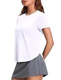 PINSPARK Workout Shirts for Women Loose Fit Yoga Shirt UPF 50+ Athletic T Shirt Quick Dry Gym Tops Plus Size...
