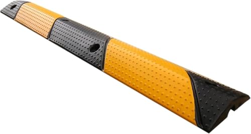 Rampa De Cable De Alta Resistencia - Protector De Manguera De 1 Canal Para Asfalto Y Hormigón - Reductor De Velocidad Con Capacidad De 22046 Libras Para Garaje Y One Color 100*15*3cm/39*6*1.2in