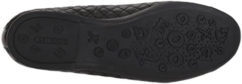 Geox Girl's Plie 49 Quilted Leather Slip-On Ballet Flat Mary Jane, black, 36 Medium EU Big Kid (4 US) | Image 2