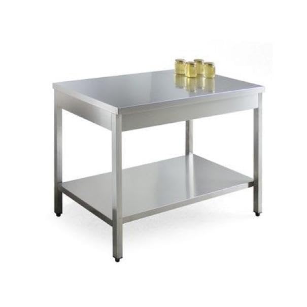Stół laboratoryjny ze stali nierdzewnej 1200 x 700 mm