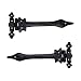 Adonai Hardware 245mm x 105mm Iron Hinge (Black Powder Coated)- Supplied as 2 Pieces per Pack
