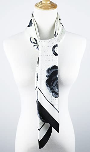 Image of Women's 35 inch Satin Square Silk Like Hair Scarves and Wraps Headscarf for Sleeping | Silk Feel Neckerchief, Hair Scarf, Fashion Bandana, Headscarf, Headband, Hair Wrap Sleeping, Daily Fashion Styling