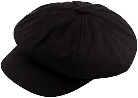 Womens Suede 8 Panel Ivy Newsboy Cabbie Gatsby Painter Beret Hat ...