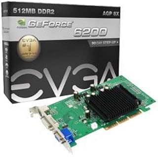 EVGA Placa de vídeo 512-A8-N403-LR GeForce 6200 512MB DDR2 64bit AGP 4X/8X