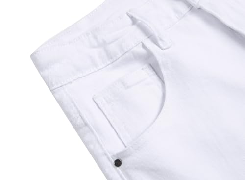 Image of QIMYUM Men's Wide-Leg Baggy Flex Jeans Relaxed Loose Fit Long Denim Pants