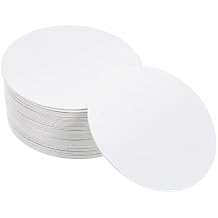 YOKIVE 50 Pcs Aluminum Foil Cap Liner, Tamper Heat Sealer Lid Liners, Great for PET Bottle Jar Cover Sealing White, Silver,55mm