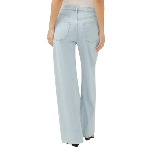 Silver Jeans Co. Women's High Rise Pleated Trouser Leg Jeans3