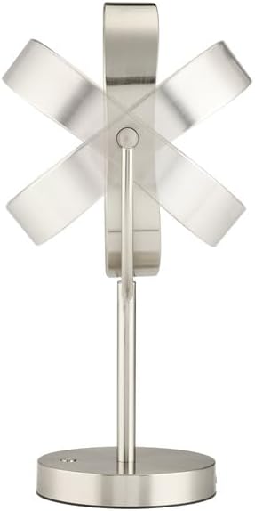 Makeup Mirror with LED Double-Sided 1x/10x Magnification - 3 Light Settings, 360° Rotation, Rechargeable.