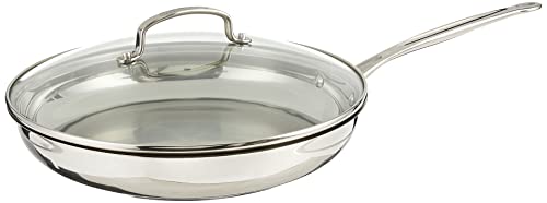 Cuisinart 12 Inch Skillet with Glass Cover, Chef's Classic Collection, 722-30G by Cuisinart - Used condition - US$48.68