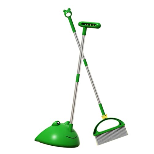 Happyyami Broom Dustpan Set for Boys and Girls Home Cleaning Supplies Long Handle
