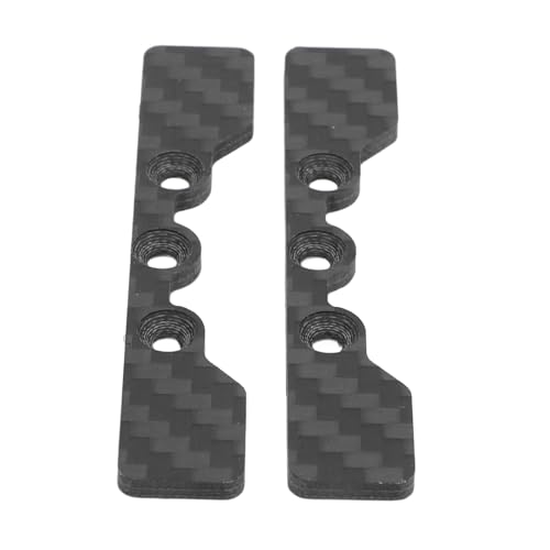 Alomejor 2PCS RC Lower Arm Stopper Carbon RC Lower Arm Stopper Platte Ersatz f¨¹r TT02 Auto Upgrade Teile