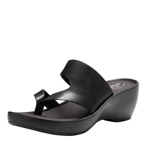 Eastland womens Laurel wedges sandals, Black, 7 US