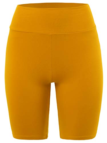 A2Y Women's Running Exercise High Waisted Bike Cotton Shorts