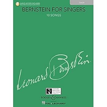 Hardcover Bernstein for Singers - Tenor: With Piano Accompaniments Online Book
