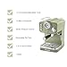 Swan SK22110GN Retro Espresso Coffee Machine with Milk Frother, Steam Pressure Control, 1.2L Detachable Water Tank, 1100W, Retro Green