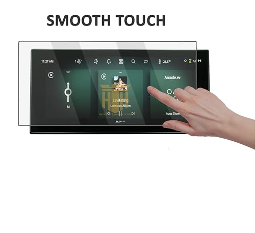 Image of Screen Guard for Tata Altroz, Nexon, Nexon EV, Harrier, Safari -Car Stereo Screen Protector, Full Coverage, HD Clear (Nexon EV (12.3 INCH))