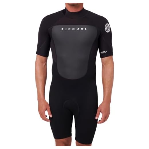 Rip Curl 2022 Herren Omega 2mm Back Zip Shorty Neoprenanzug - Schwarz