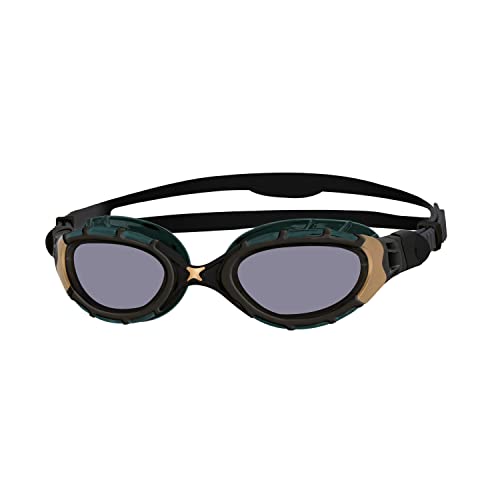 Zoggs Gafas de natación Marca Modelo Predator Flex Titanium Reactor, Nero Gold, Talla única Cover