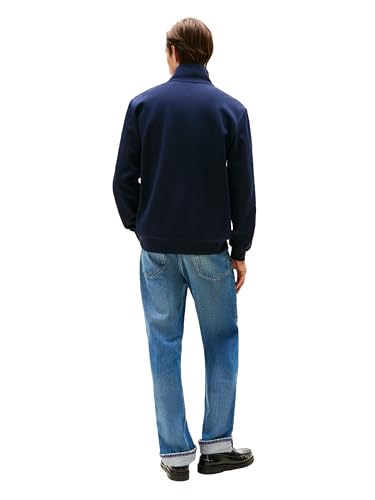 Tommy Hilfiger Herren-Sweatshirt, mittelschwer, 1/4-Reißverschluss, Wüstenhimmel, XX-Large – Ansicht 4