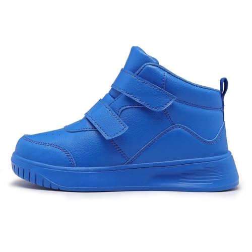 Image of Boys Girls Sneakers for Kids High Top Casual Lightweight Classic Adjustable Strap Dual Hook and Loops Running Shoes