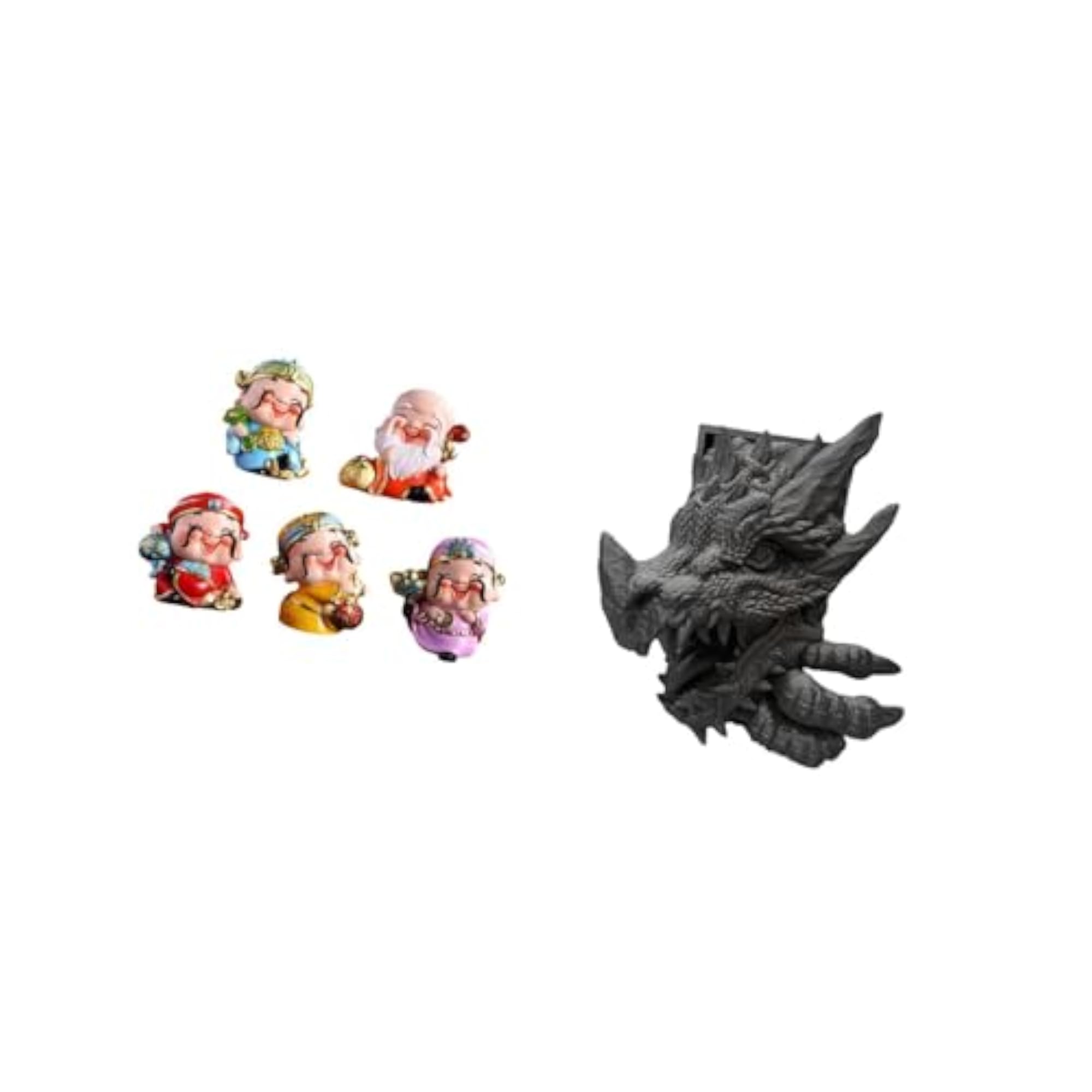 Fortune Resin Figurines Tabletop Sculpture Bookend