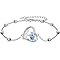 J.MUEN Pulseras Tortuga Mujere Plata de Ley 925 - Pulsera Corazón para Mujeres/Hermanas/amigo/Amantes del Océano Originales Océano Joyas