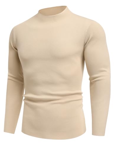 Pull à col roulé COOFANDY pour homme coupe ajustée et légère - 6