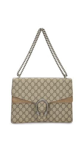 WHAT GOES AROUND COMES AROUND Womens Pre-Loved Gucci Coated Canvas Dionysus Shoulder Mini Bag Brown One Size