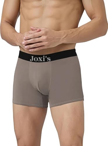 Image of Joxi's Men's Comfortable Cotton Blend Trunks Pack of 3 | Soft Stretch Material | Breathable Everyday Wear