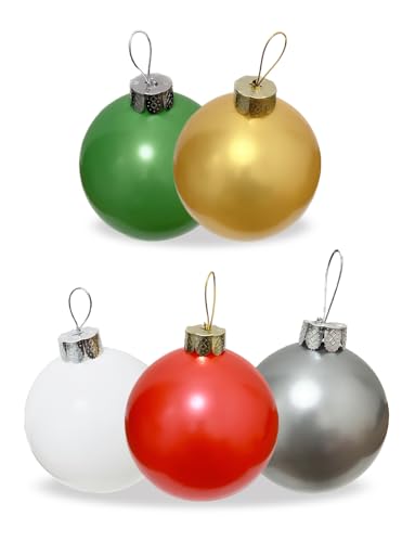 Huoety Inflatable Christmas Ornaments Balls 9 Indoor and Outdoor Decor