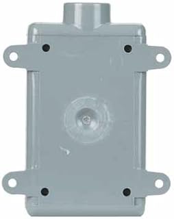 Cantex 2-3/4 in. Rectangle PVC 1 gang Electrical Box Gray
