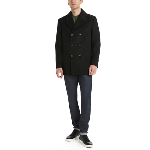 Caban en laine Tatton Van Heusen manteau gris d'une élégance supérieure XXL