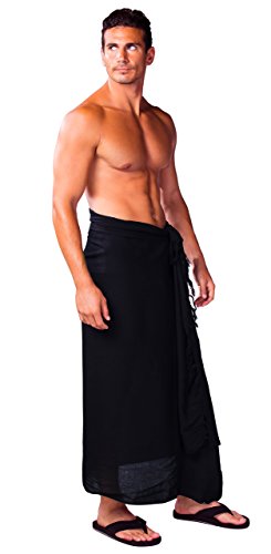 1 World Sarongs Mens Sarong With Traditional Motif