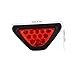 HOLIDYOYO Car Rear Bumper LED Triangle Light High Intensity Flashing Brake Lamp for Enhanced Visibility Universally Compatible Stylish for Tail Light Replacement