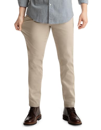 birddogs Men’s Stretch Khaki Pants – Slim Fit, Cooling Athletic Dress Pants with Zipper Pockets for Work, Golf & Travel