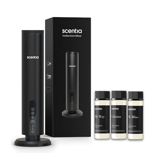 Scentia Max Wireless Diffuser for Home – Rechargeable Battery-Ope...