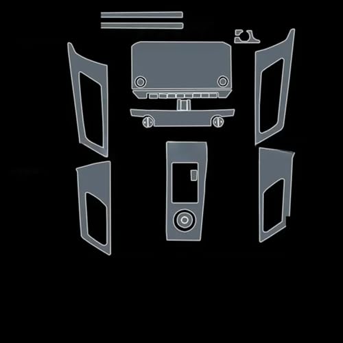 Film protection Mitsubishi Outlander pour console centrale : habitacle soigné au quotidien