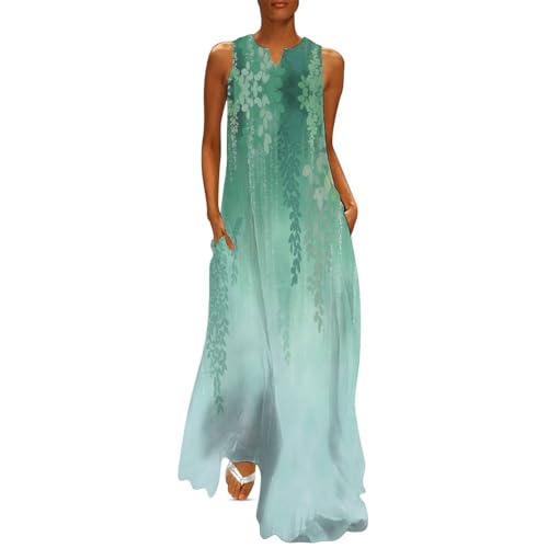 Robe d'été col V longue pour vos soirées bohèmes et sorties décontractées à la plage