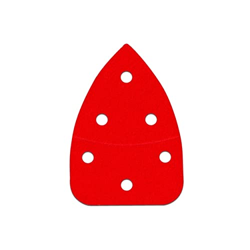 Image of Diablo Premium CAT /Mouse Detail Sanding Sheets with Hook & Lock - 120-Grit, Medium Grit, 3-7 /8 inch x 5-1 /2 inch, 6 Holes, 5-Pack - DCTCAT120H05G