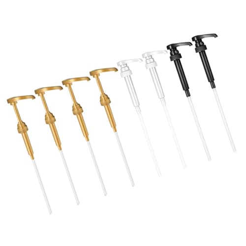 CONGARTENO 8pcs Drink Flavoring Syrups Pump Coffee Syrup Dispenser Bottle Pump Dispenser Pumps for Syrup Bottles Coffee Syrup Pump Coffee Pump Syrup Pumps Pump for Bottles Pp Plastic